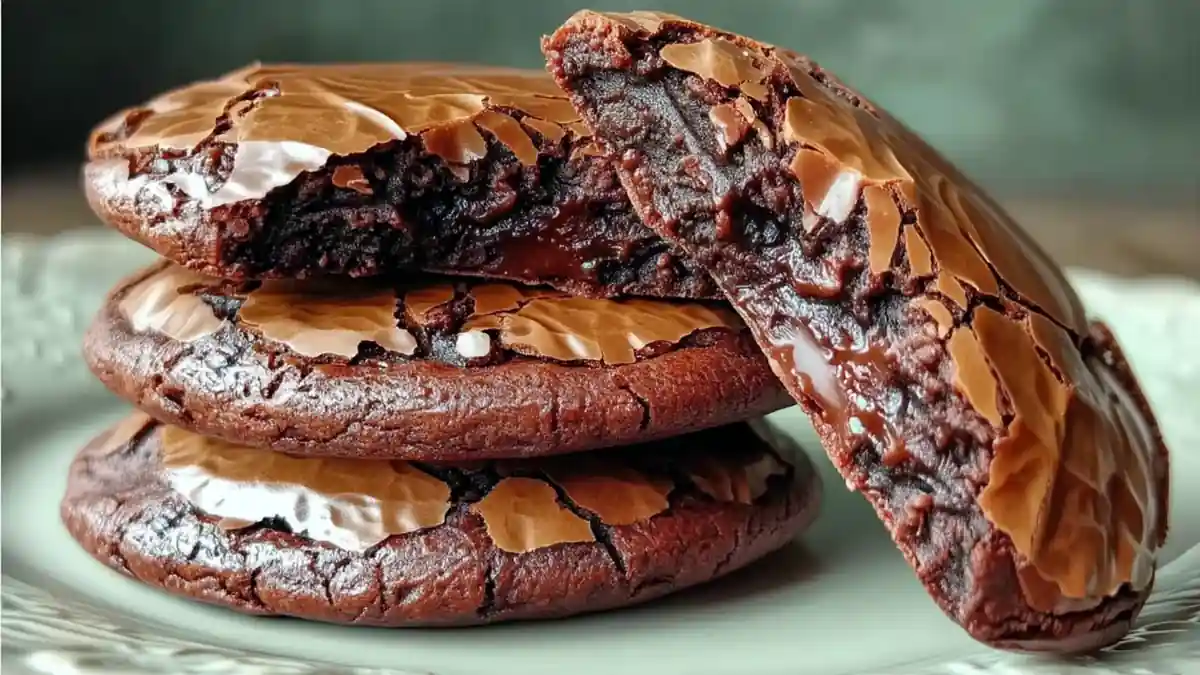 Cookies façon brownie au Air Fryer, les biscuits ultra chocolatés sans four 1 cookies moelleux au chocolat façon brownie avec croûte brillante et cœur fondant